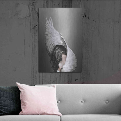 Luxe Metal Art 'Nike' by Design Fabrikken, Metal Wall Art,24x36