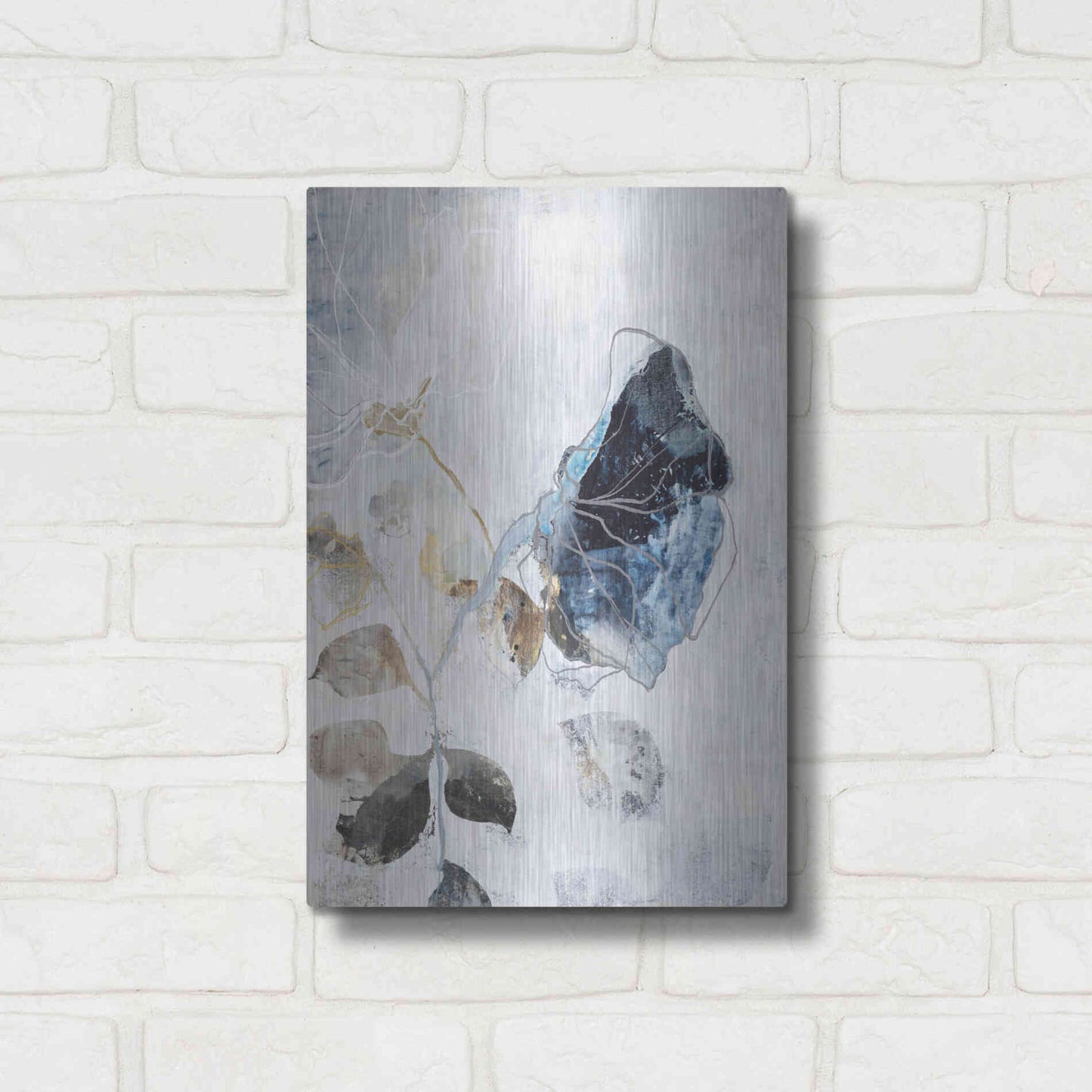 Luxe Metal Art 'Nowhere Land 2' by Design Fabrikken, Metal Wall Art,12x16