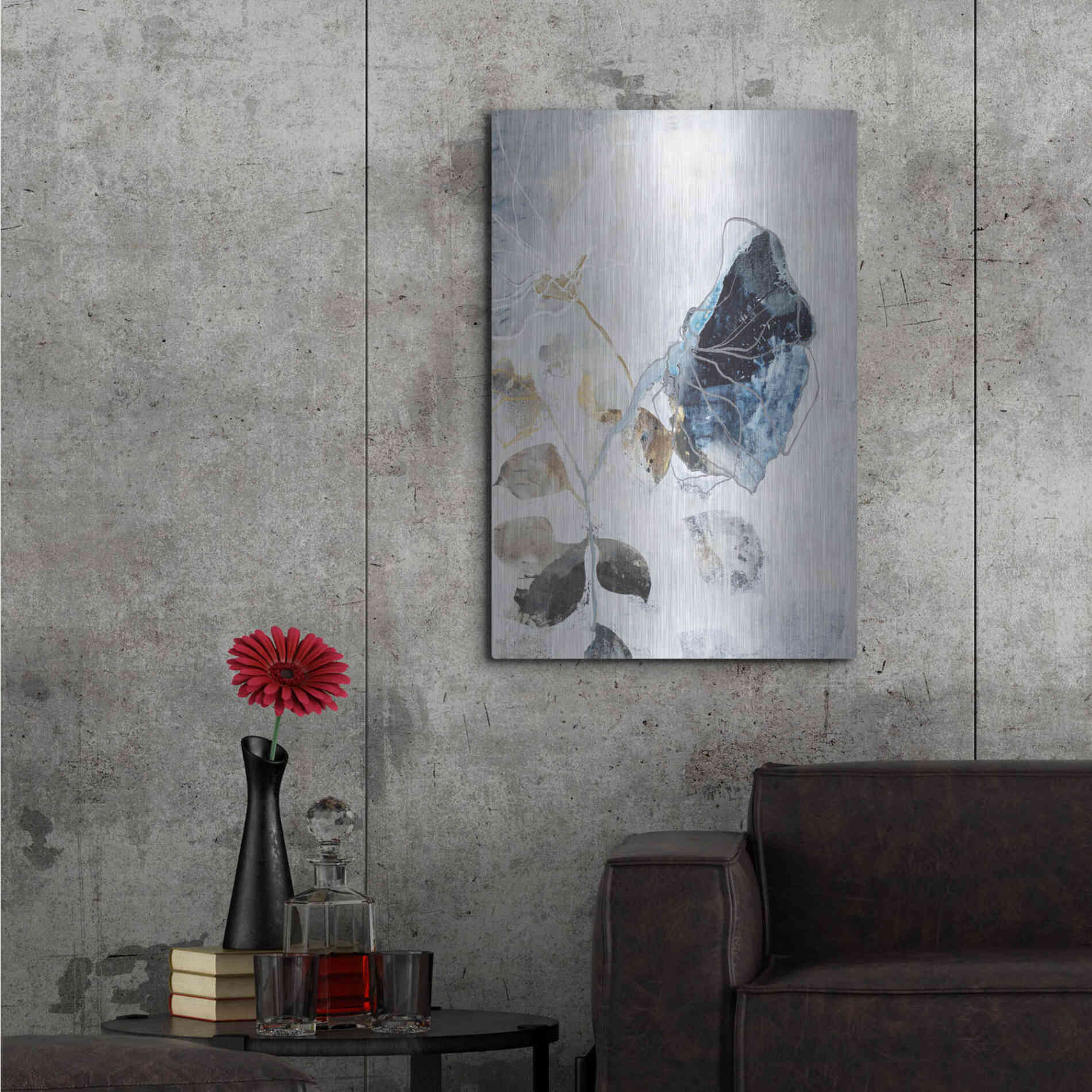 Luxe Metal Art 'Nowhere Land 2' by Design Fabrikken, Metal Wall Art,24x36