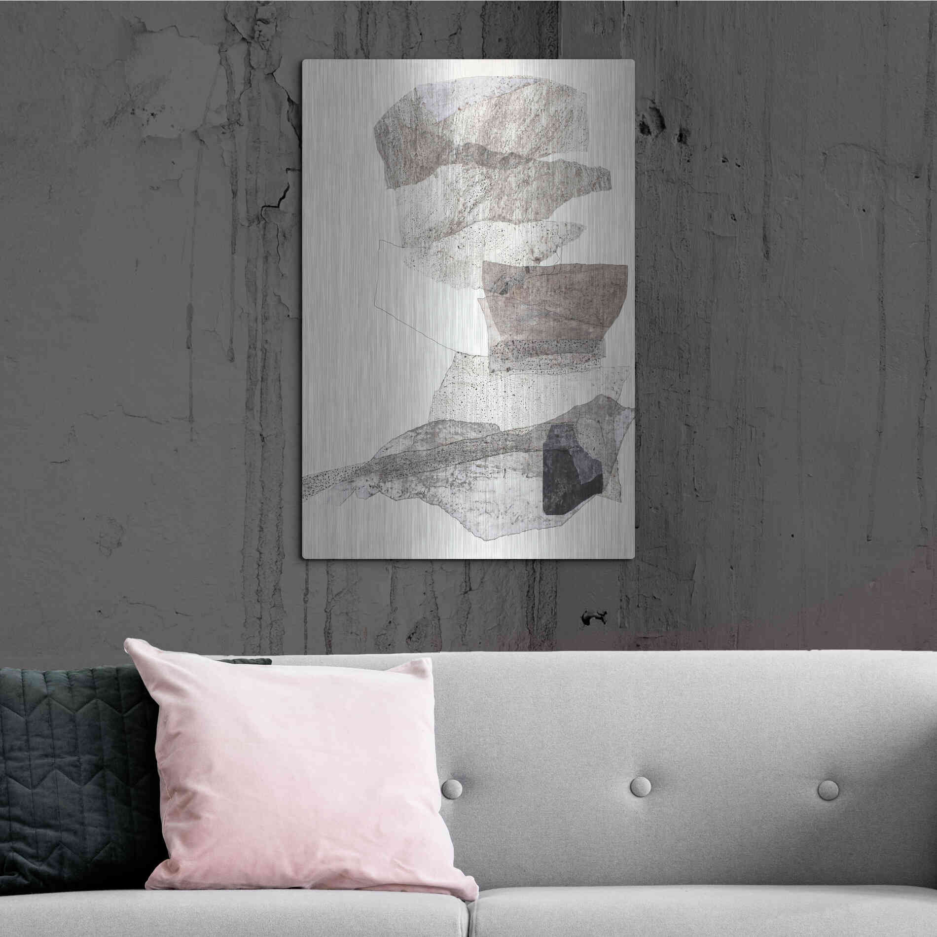 Luxe Metal Art 'Organza 2' by Design Fabrikken, Metal Wall Art,24x36