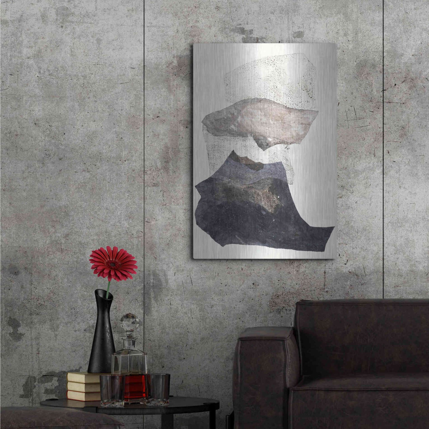 Luxe Metal Art 'Organza 3' by Design Fabrikken, Metal Wall Art,24x36