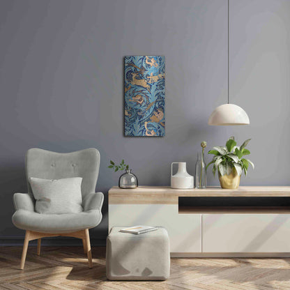 Luxe Metal Art 'Woodnotes' by Walter Crane, Metal Wall Art,12x24