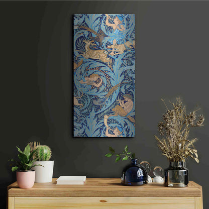 Luxe Metal Art 'Woodnotes' by Walter Crane, Metal Wall Art,12x24