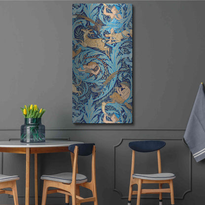 Luxe Metal Art 'Woodnotes' by Walter Crane, Metal Wall Art,24x48