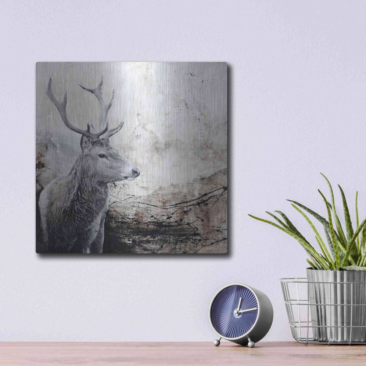 Luxe Metal Art 'Outbreak' by Design Fabrikken, Metal Wall Art,12x12