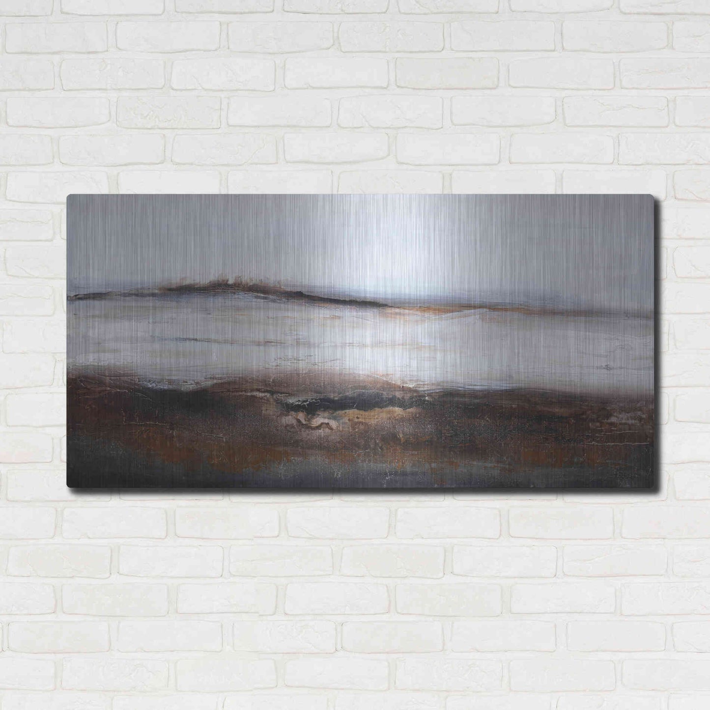 Luxe Metal Art 'Over and Out' by Design Fabrikken, Metal Wall Art,48x24