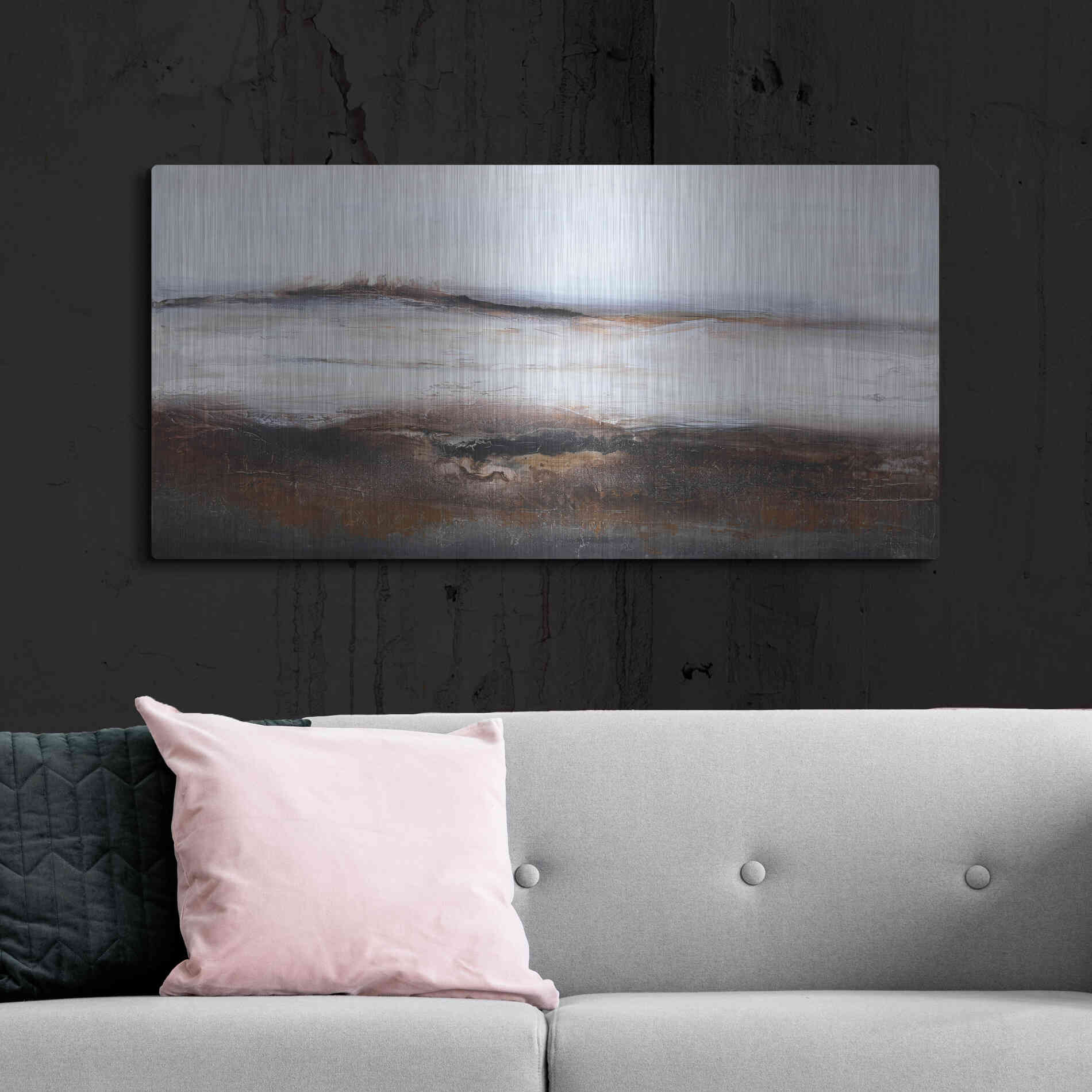 Luxe Metal Art 'Over and Out' by Design Fabrikken, Metal Wall Art,48x24