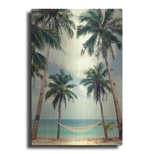 Luxe Metal Art 'Palm Sky 3' by Design Fabrikken, Metal Wall Art