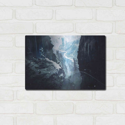 Luxe Metal Art 'Winter Ruins' by Jonathan Lam, Metal Wall Art,16x12