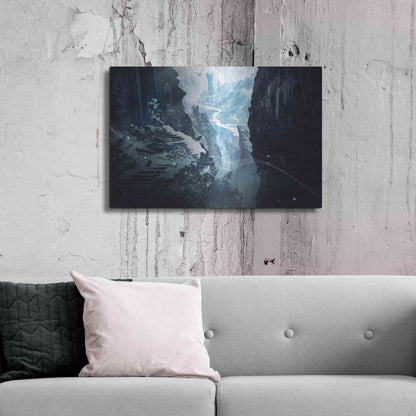 Luxe Metal Art 'Winter Ruins' by Jonathan Lam, Metal Wall Art,36x24