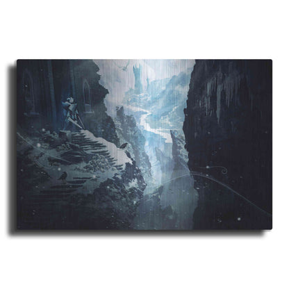 Luxe Metal Art 'Winter Ruins' by Jonathan Lam, Metal Wall Art