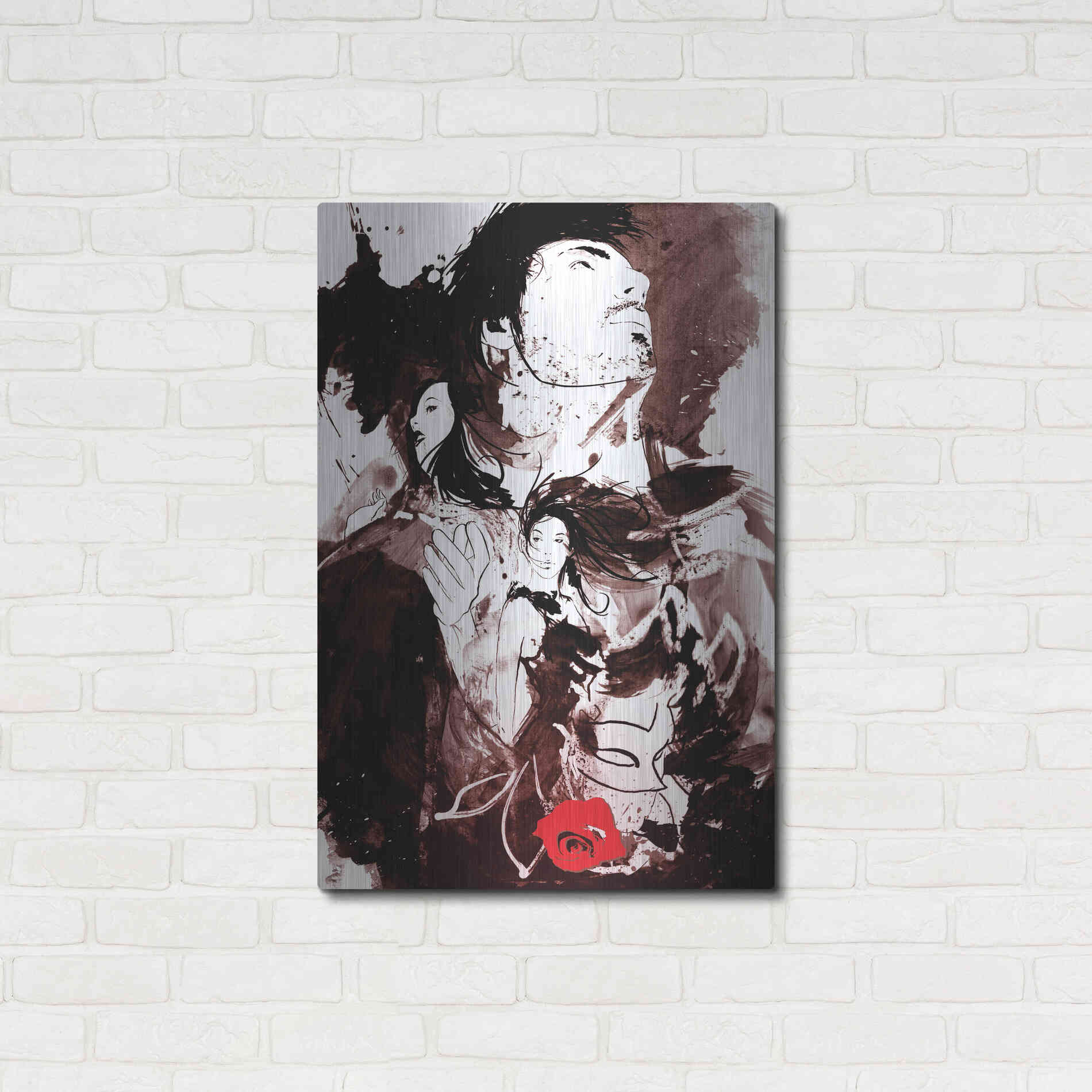 Luxe Metal Art 'Romance Revenge Revolution' by Jonathan Lam, Metal Wall Art,24x36