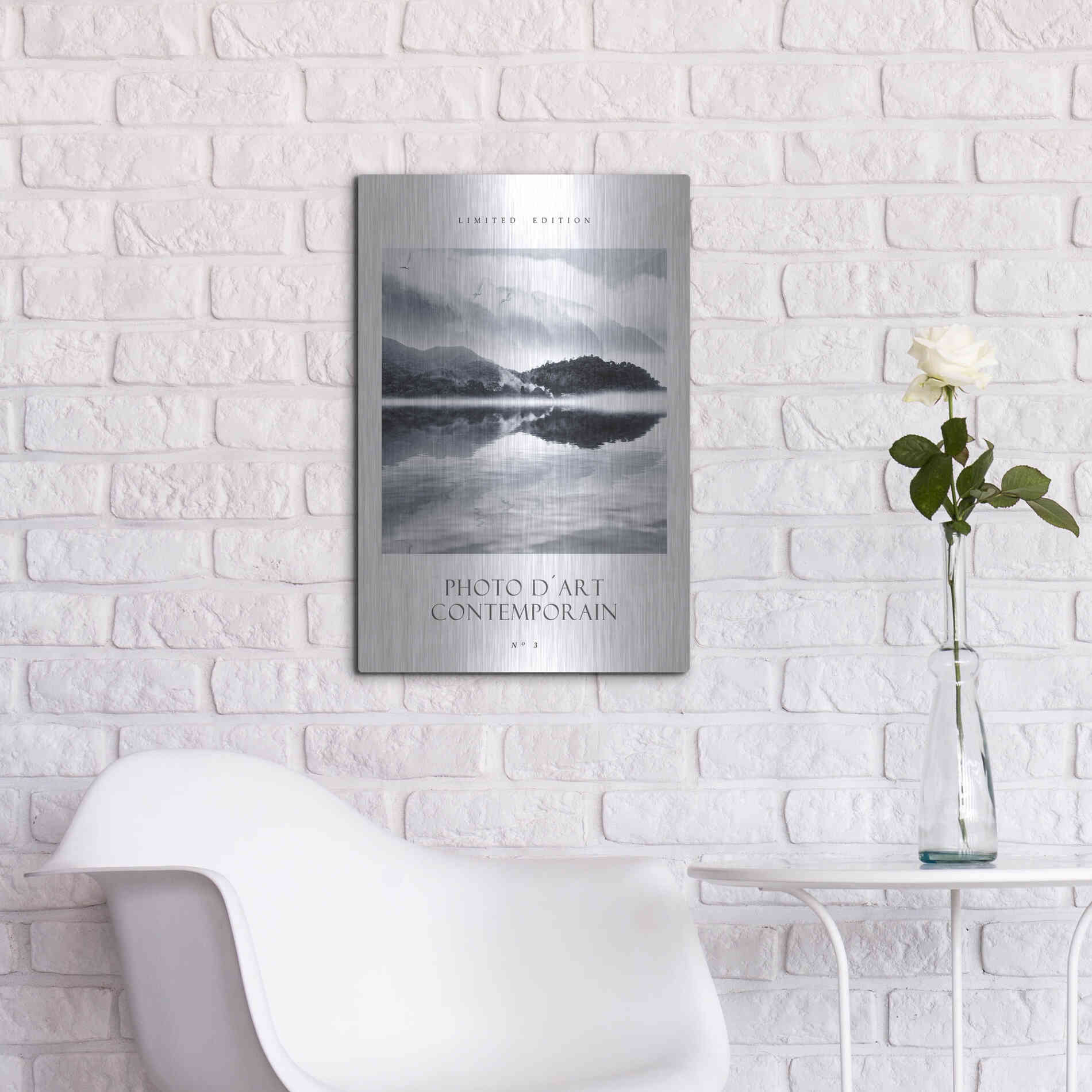 Luxe Metal Art 'Photo D´Art No 3' by Design Fabrikken, Metal Wall Art,16x24