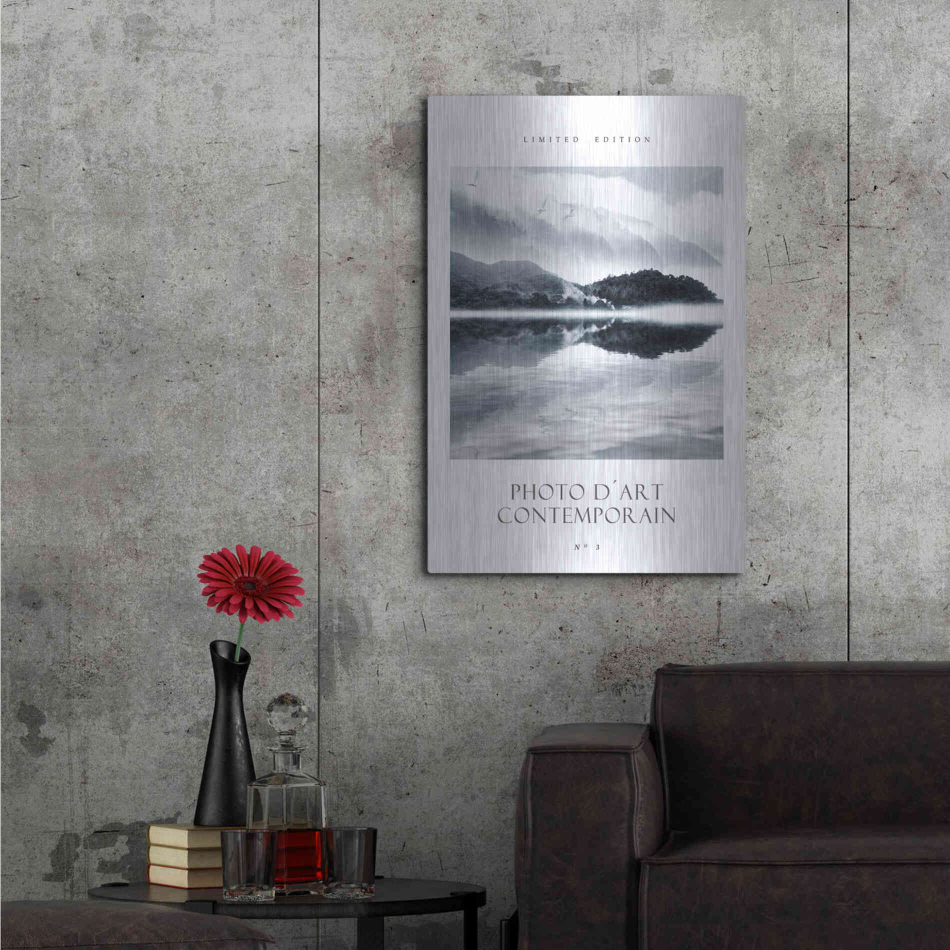 Luxe Metal Art 'Photo D´Art No 3' by Design Fabrikken, Metal Wall Art,24x36