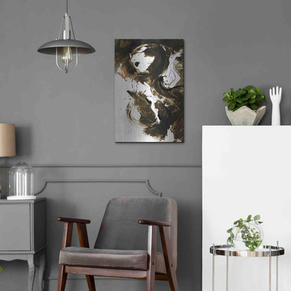 Luxe Metal Art 'Fury Fidelity Fate' by Jonathan Lam, Metal Wall Art,16x24