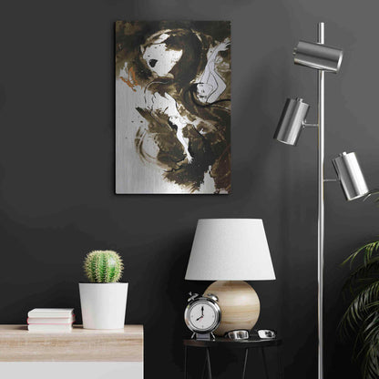 Luxe Metal Art 'Fury Fidelity Fate' by Jonathan Lam, Metal Wall Art,16x24