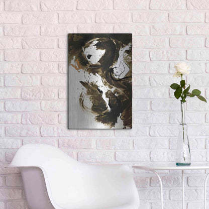 Luxe Metal Art 'Fury Fidelity Fate' by Jonathan Lam, Metal Wall Art,16x24