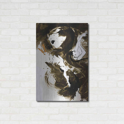 Luxe Metal Art 'Fury Fidelity Fate' by Jonathan Lam, Metal Wall Art,24x36