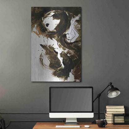 Luxe Metal Art 'Fury Fidelity Fate' by Jonathan Lam, Metal Wall Art,24x36