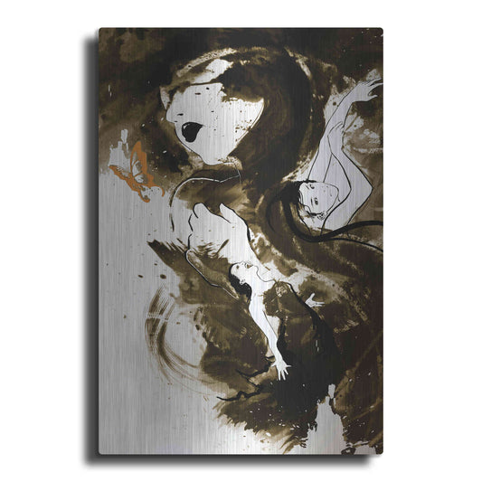 Luxe Metal Art 'Fury Fidelity Fate' by Jonathan Lam, Metal Wall Art