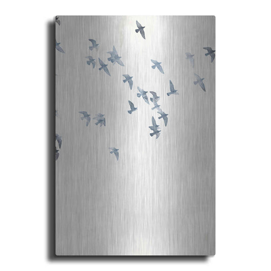 Luxe Metal Art 'Pigeons Sky' by Design Fabrikken, Metal Wall Art