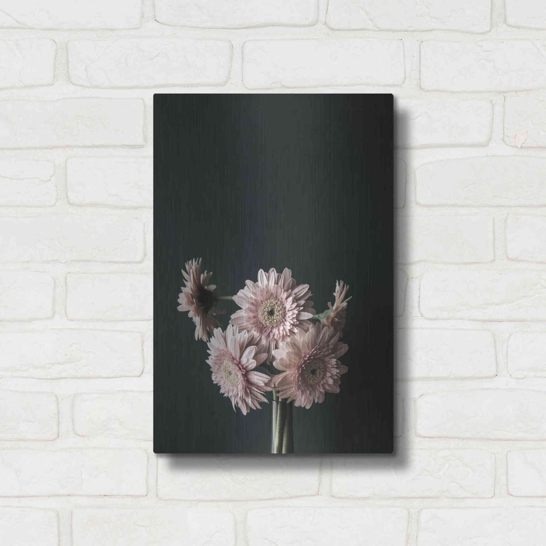 Luxe Metal Art 'Pink Black' by Design Fabrikken, Metal Wall Art,12x16