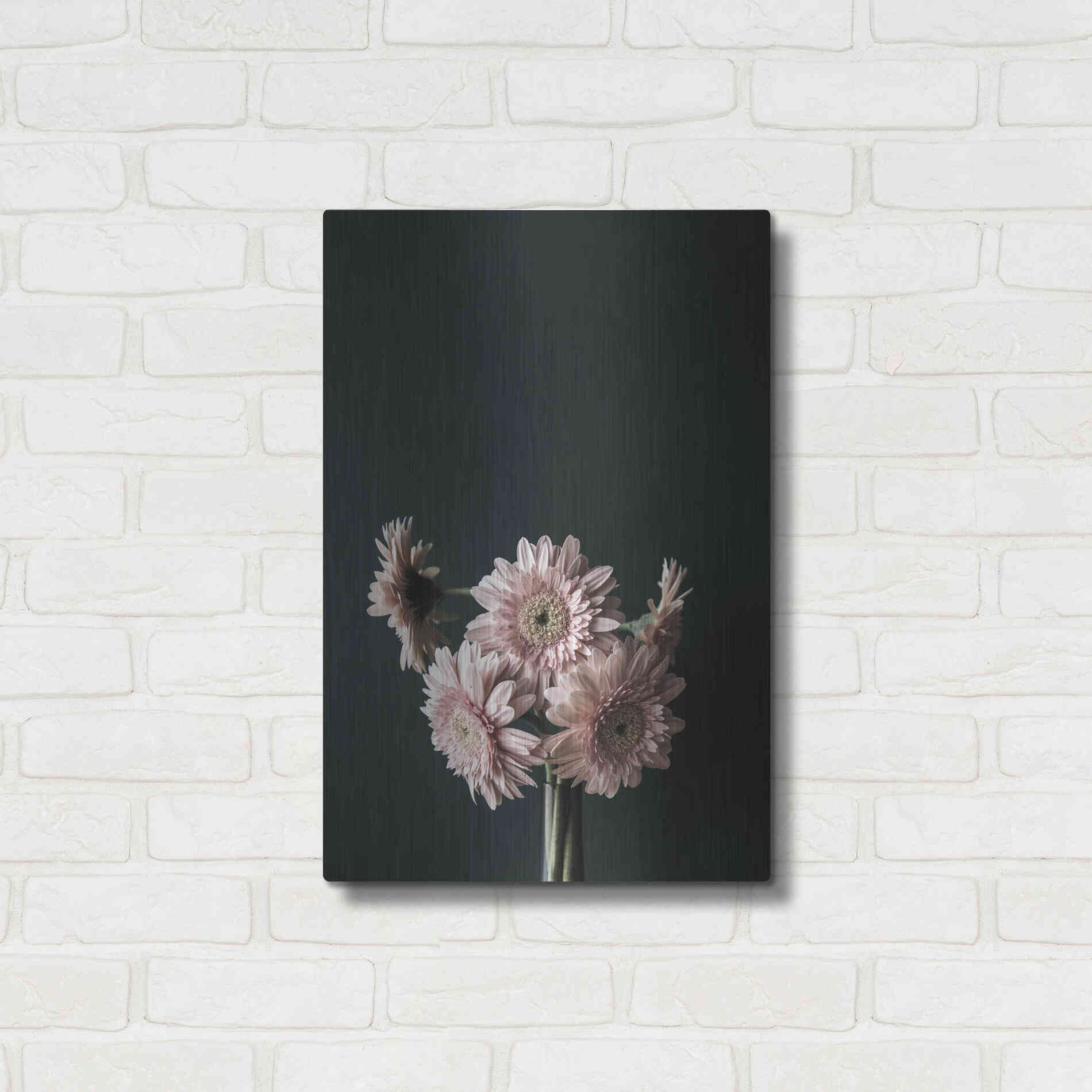 Luxe Metal Art 'Pink Black' by Design Fabrikken, Metal Wall Art,16x24