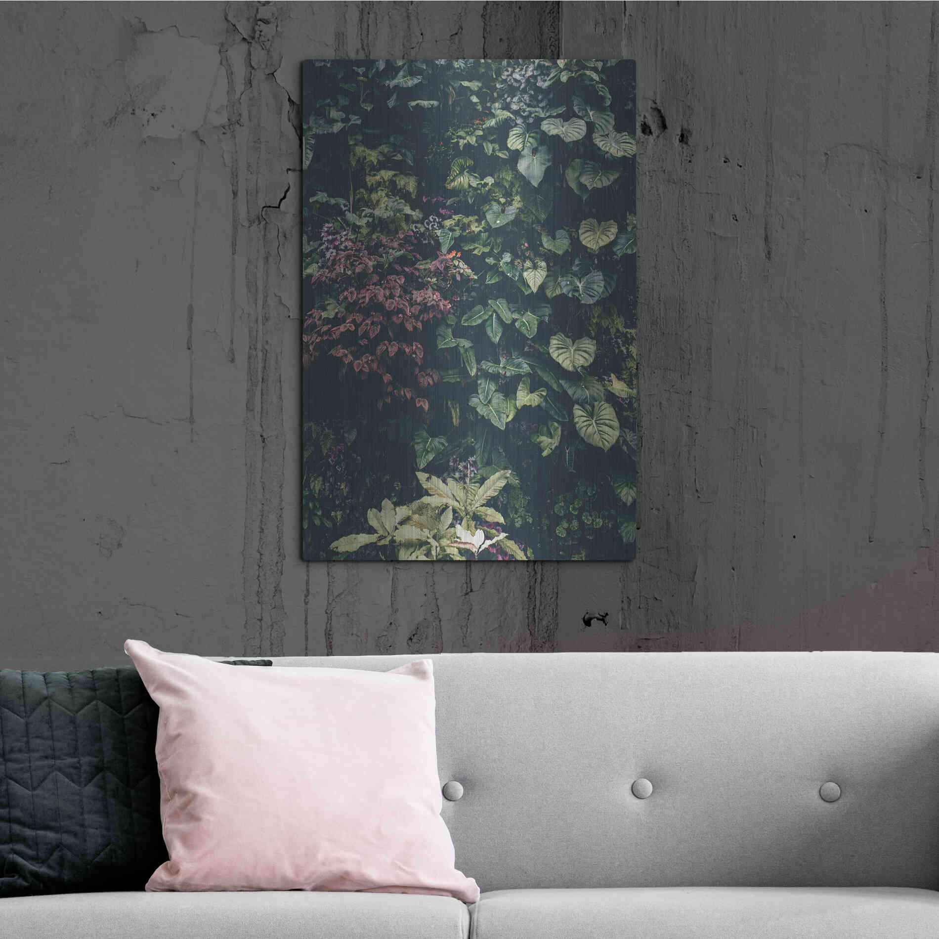 Luxe Metal Art 'Plant Wall' by Design Fabrikken, Metal Wall Art,24x36