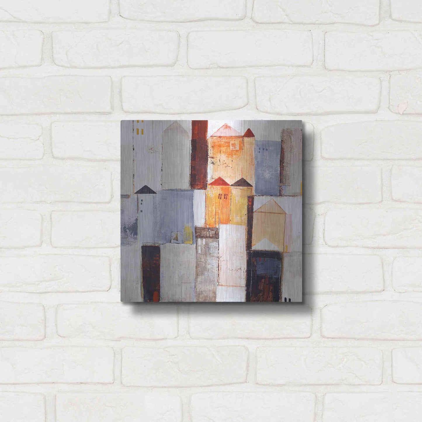Luxe Metal Art 'Playground 2' by Design Fabrikken, Metal Wall Art,12x12
