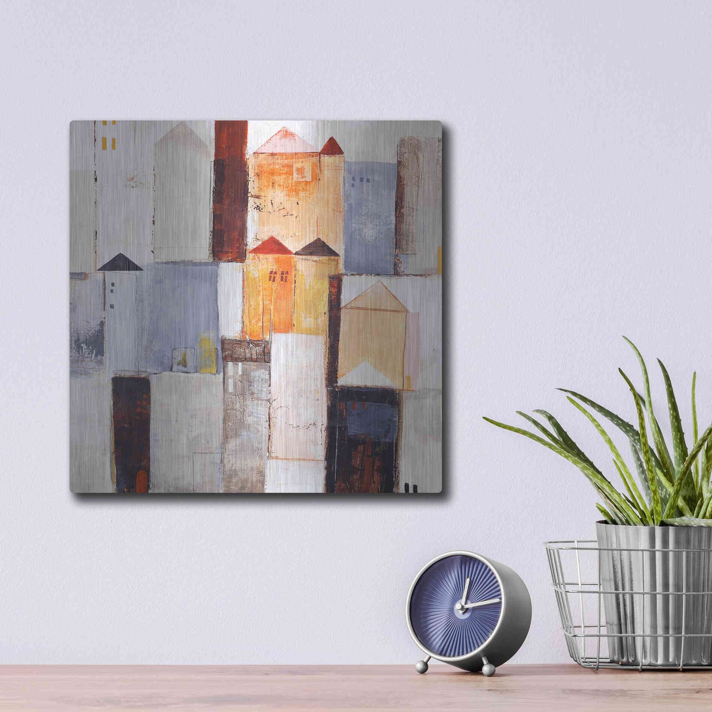 Luxe Metal Art 'Playground 2' by Design Fabrikken, Metal Wall Art,12x12