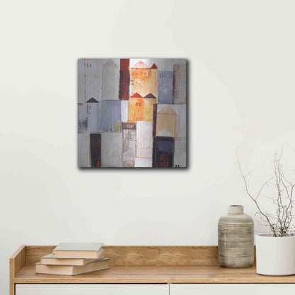 Luxe Metal Art 'Playground 2' by Design Fabrikken, Metal Wall Art,12x12