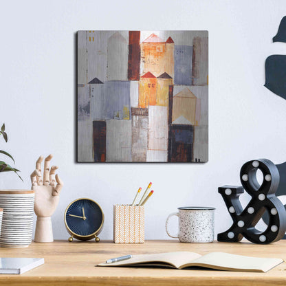 Luxe Metal Art 'Playground 2' by Design Fabrikken, Metal Wall Art,12x12