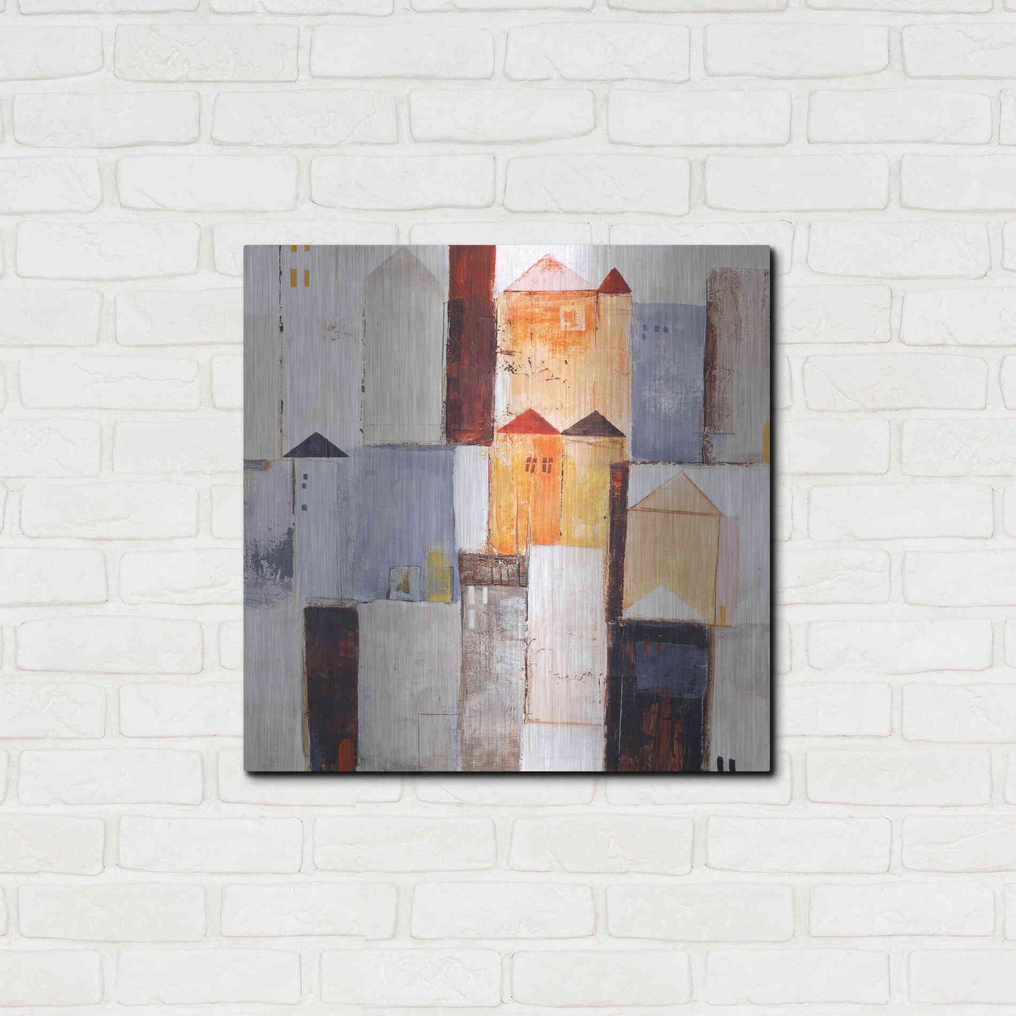 Luxe Metal Art 'Playground 2' by Design Fabrikken, Metal Wall Art,24x24
