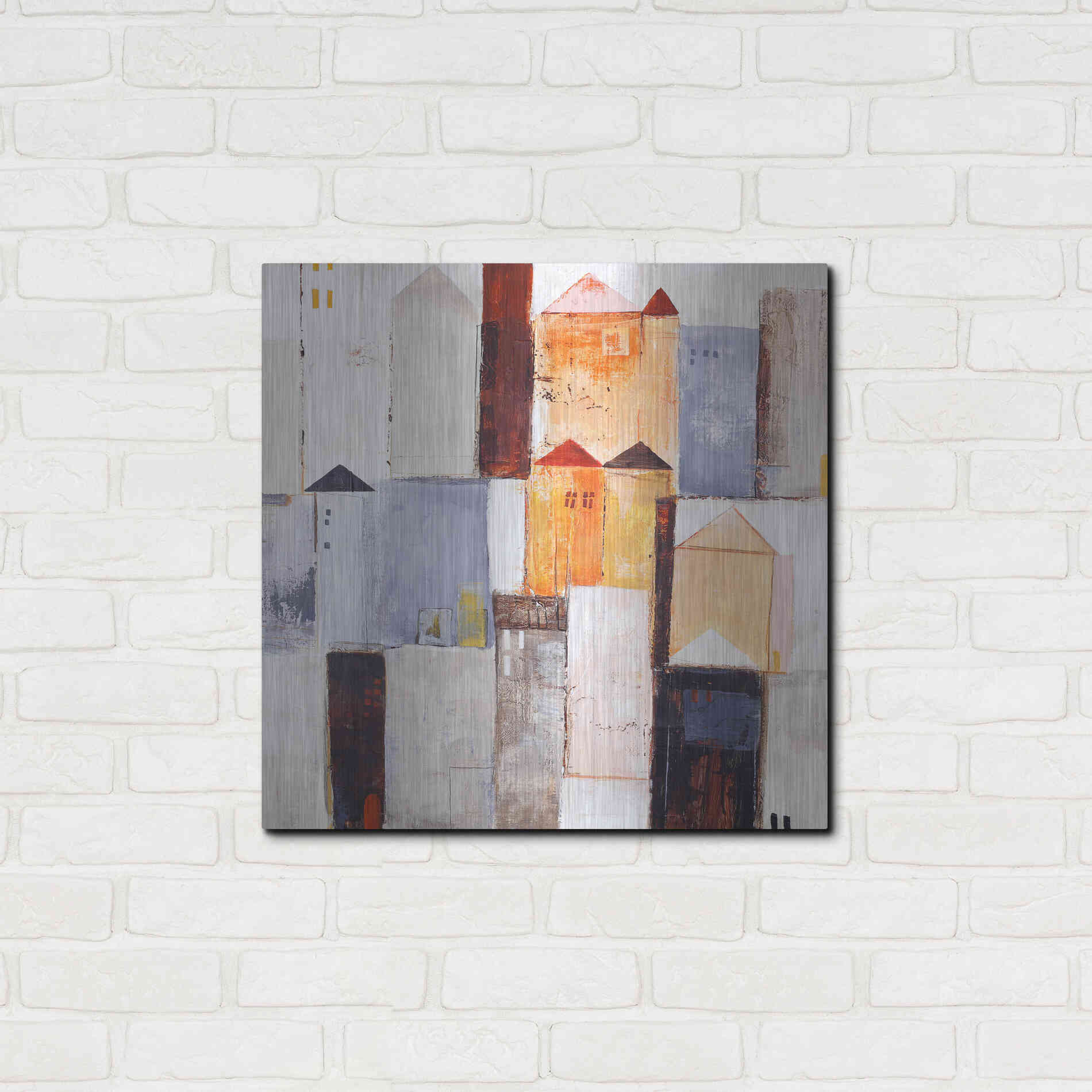 Luxe Metal Art 'Playground 2' by Design Fabrikken, Metal Wall Art,24x24