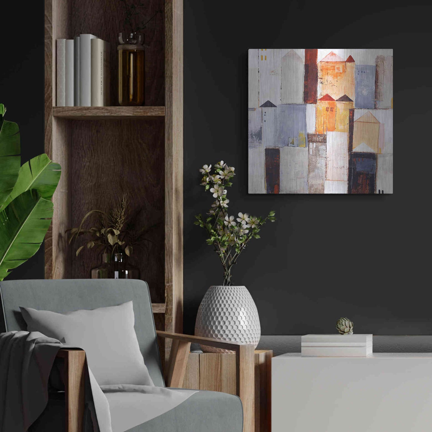 Luxe Metal Art 'Playground 2' by Design Fabrikken, Metal Wall Art,24x24
