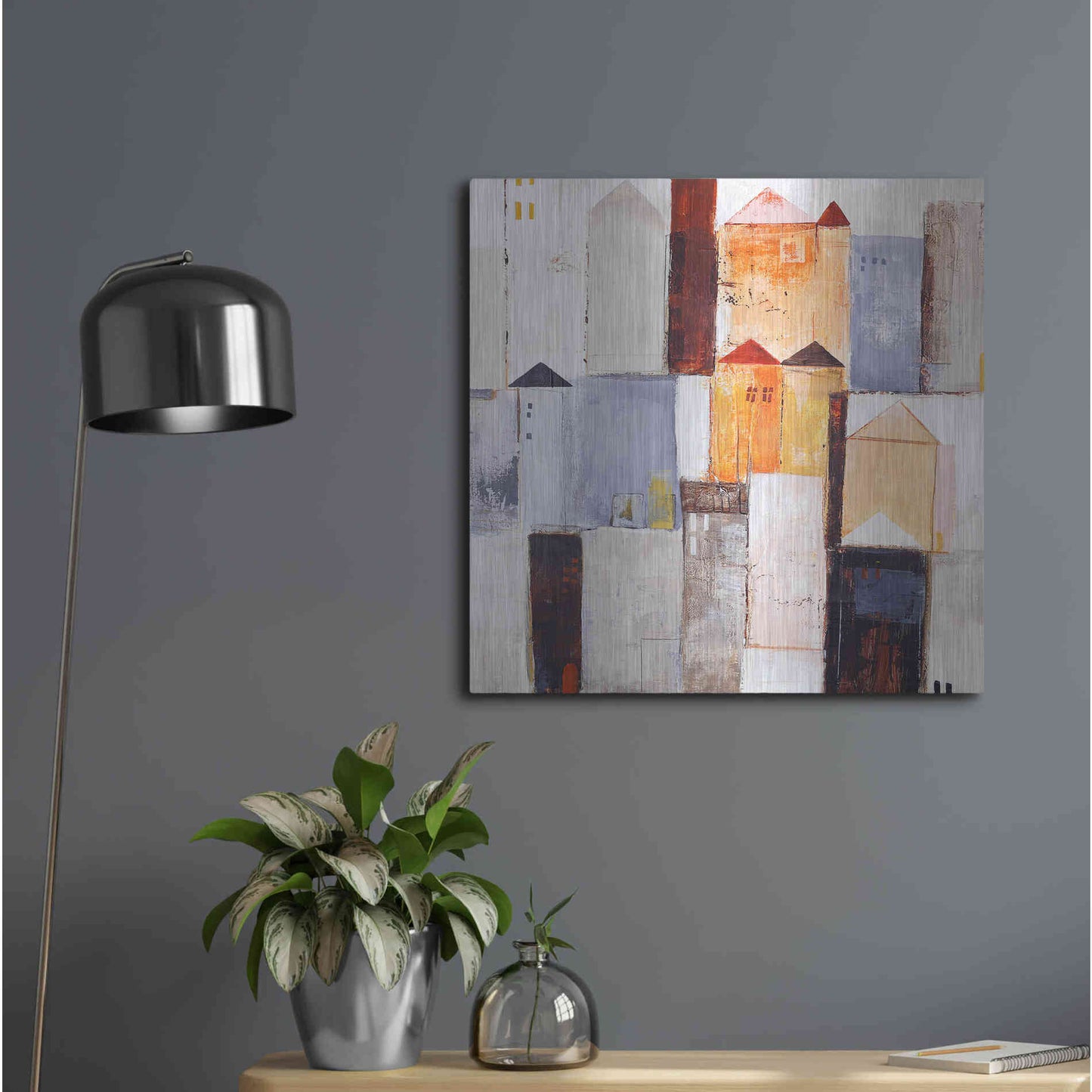 Luxe Metal Art 'Playground 2' by Design Fabrikken, Metal Wall Art,24x24