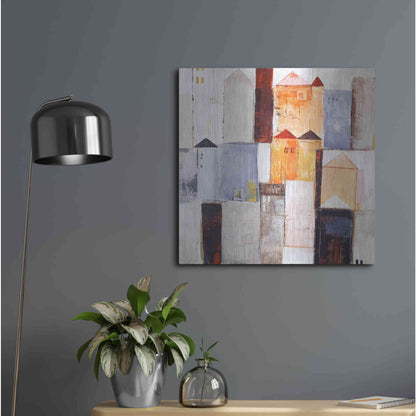 Luxe Metal Art 'Playground 2' by Design Fabrikken, Metal Wall Art,24x24
