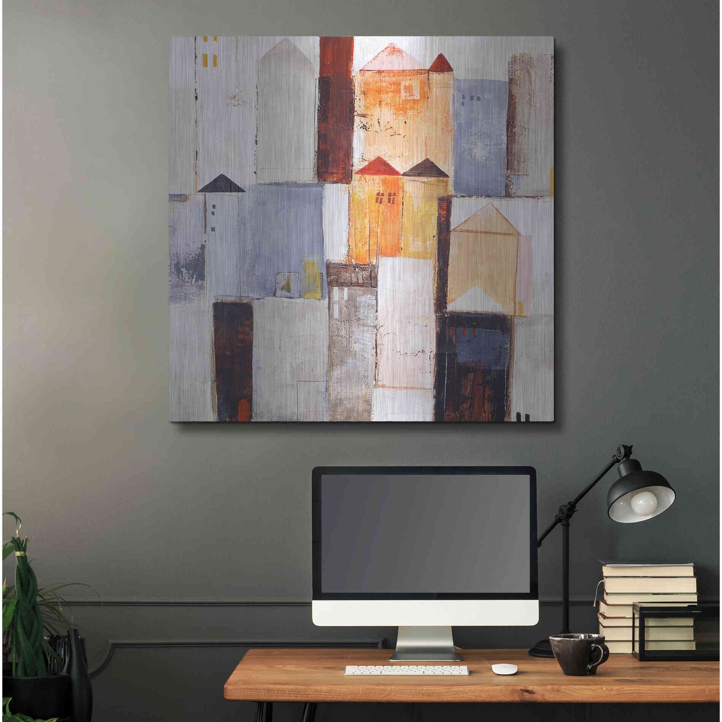 Luxe Metal Art 'Playground 2' by Design Fabrikken, Metal Wall Art,36x36