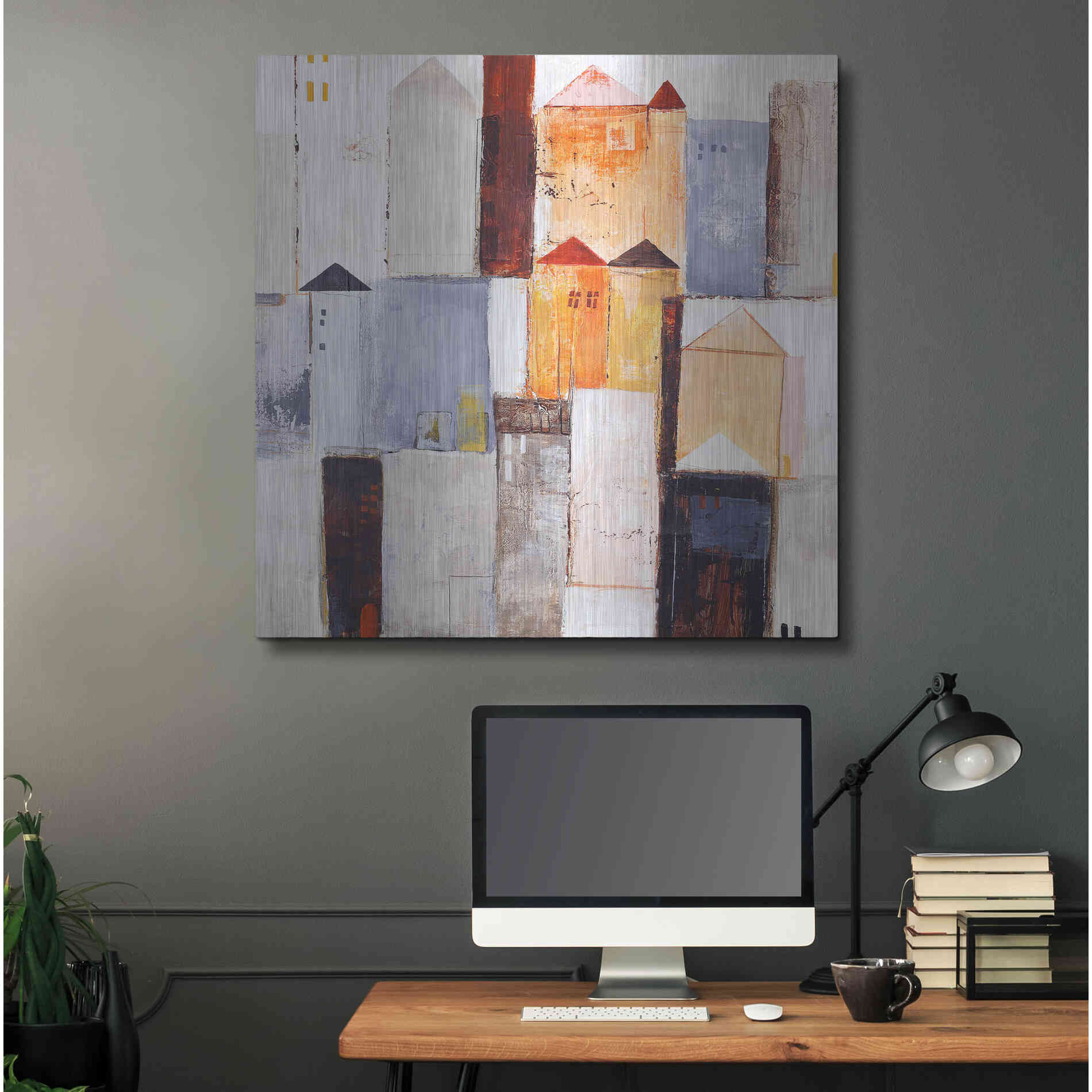 Luxe Metal Art 'Playground 2' by Design Fabrikken, Metal Wall Art,36x36