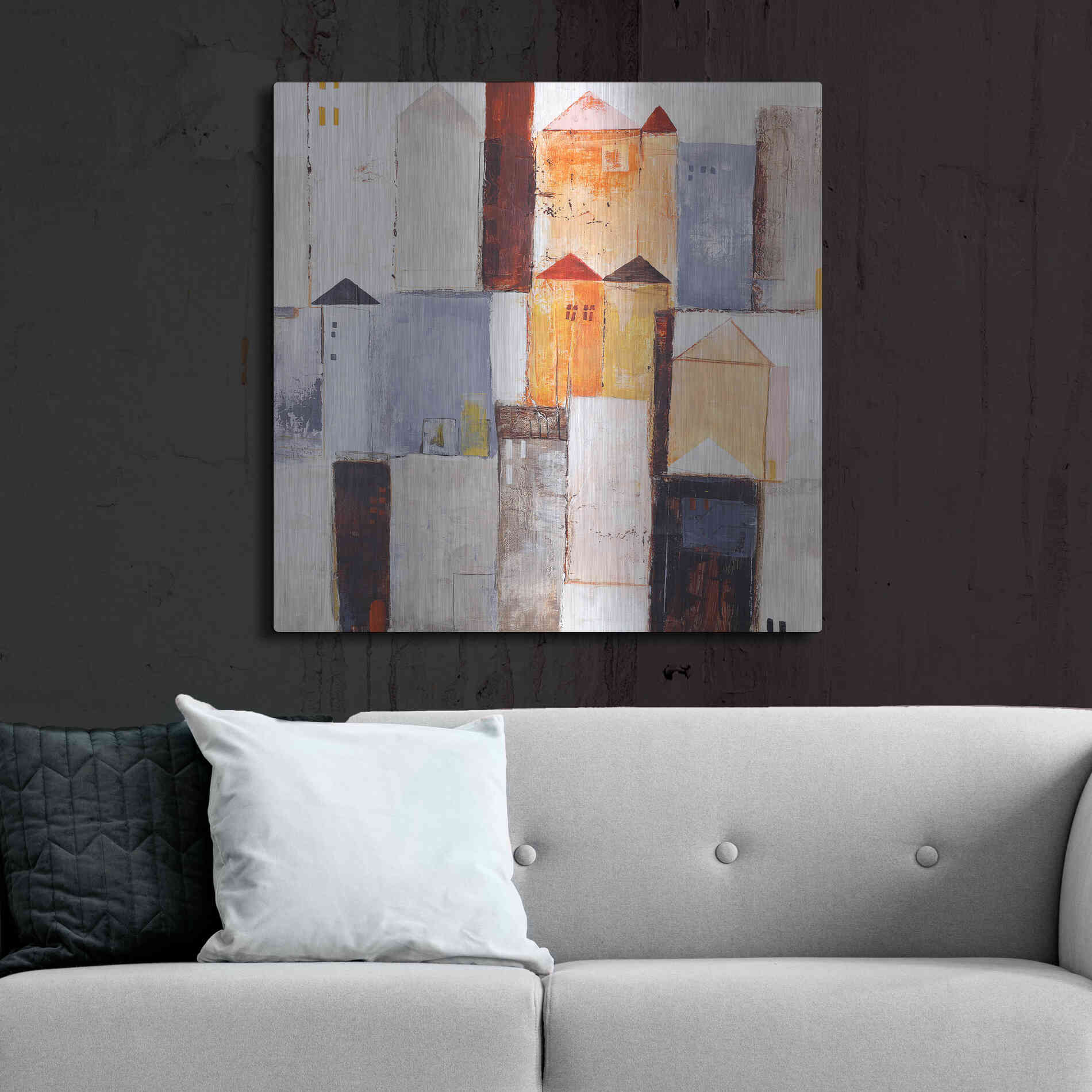 Luxe Metal Art 'Playground 2' by Design Fabrikken, Metal Wall Art,36x36