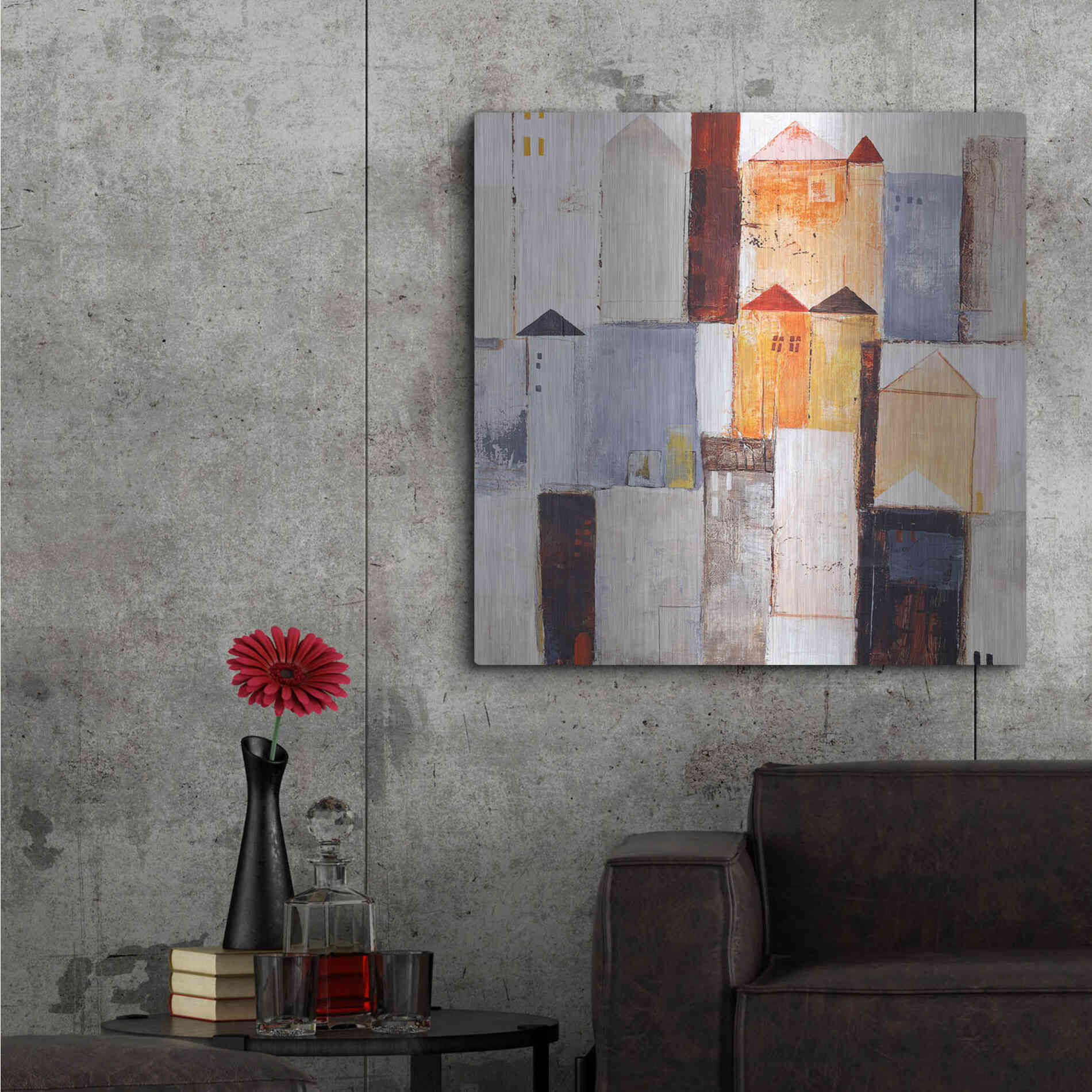 Luxe Metal Art 'Playground 2' by Design Fabrikken, Metal Wall Art,36x36
