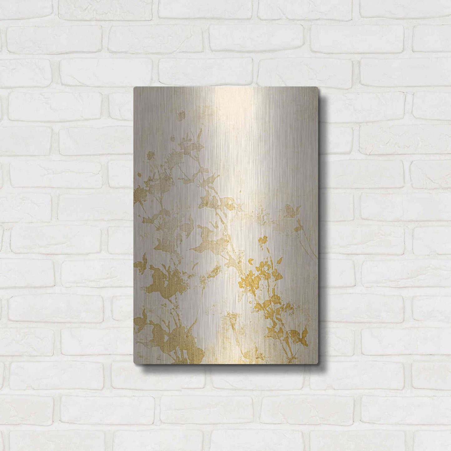 Luxe Metal Art 'Pure Nature 1' by Design Fabrikken, Metal Wall Art,16x24