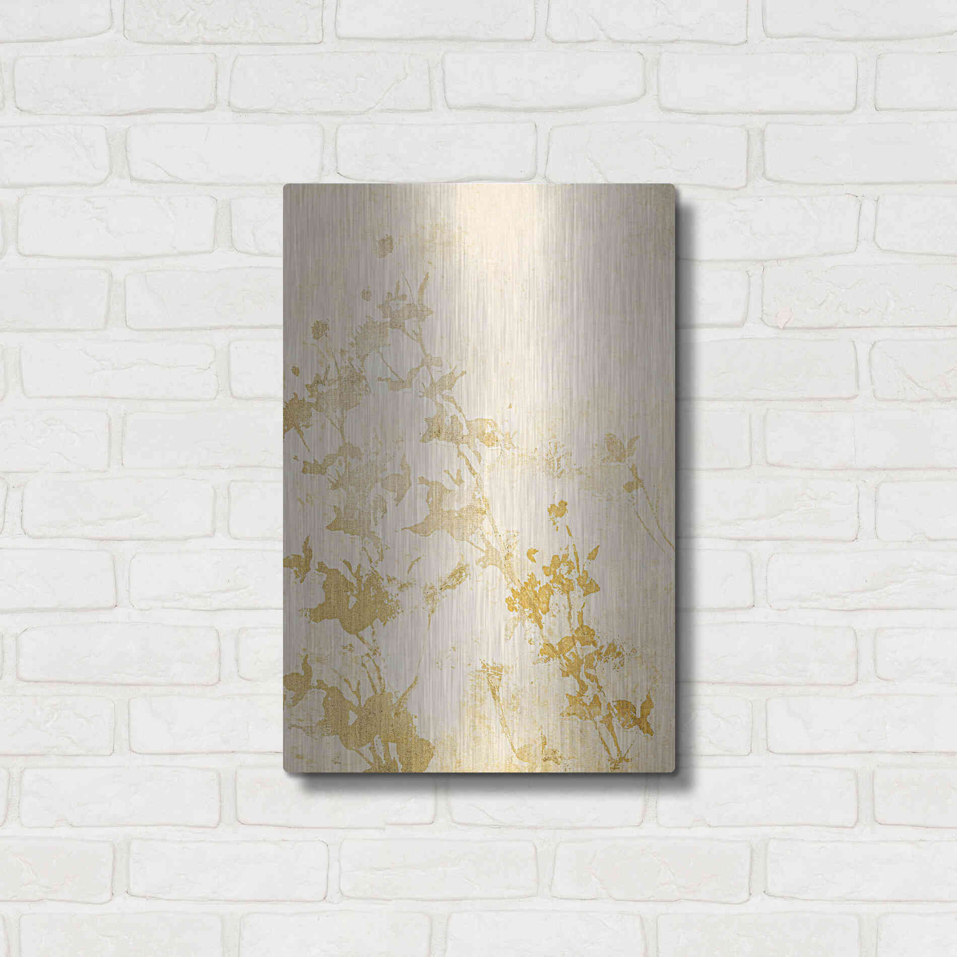 Luxe Metal Art 'Pure Nature 1' by Design Fabrikken, Metal Wall Art,16x24