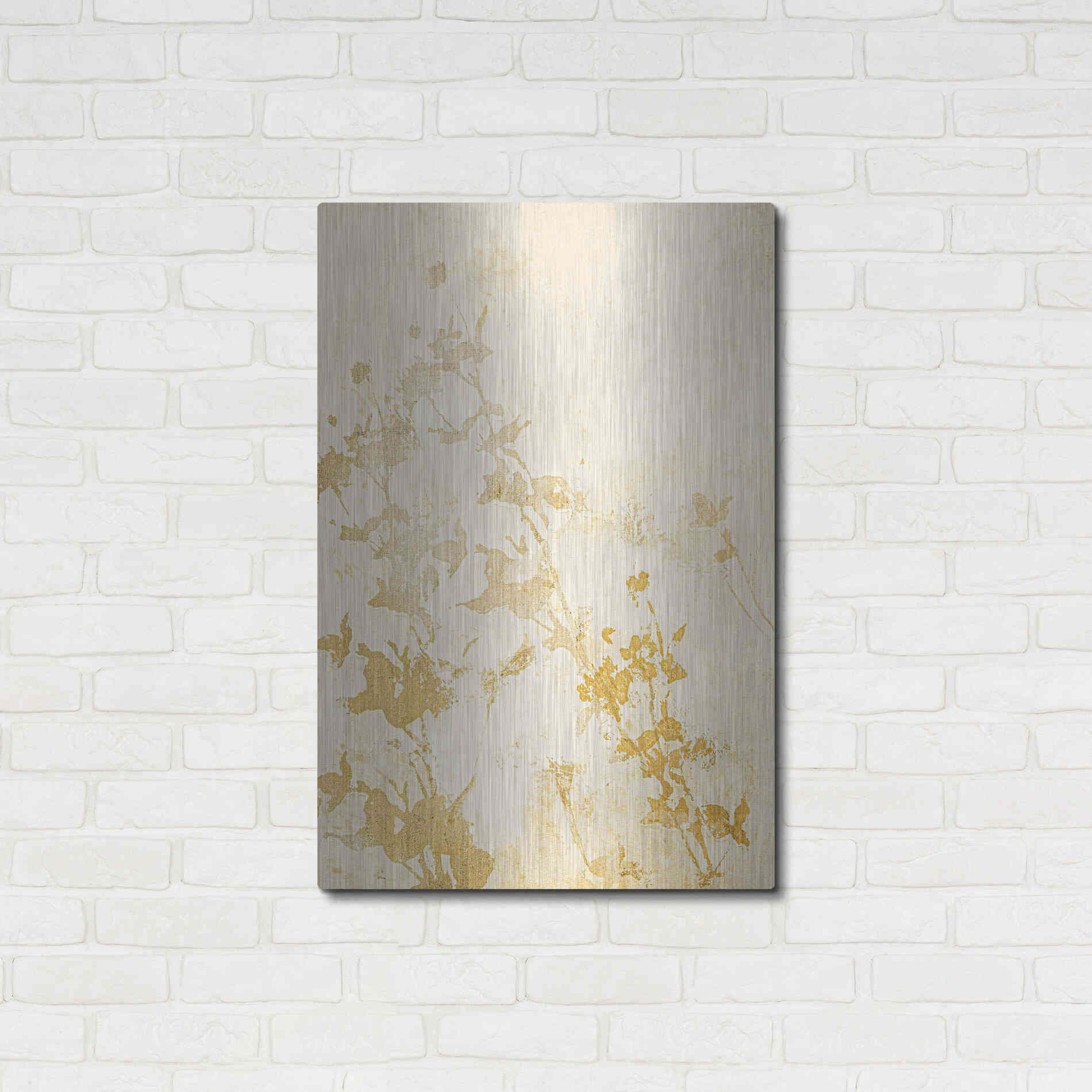 Luxe Metal Art 'Pure Nature 1' by Design Fabrikken, Metal Wall Art,24x36