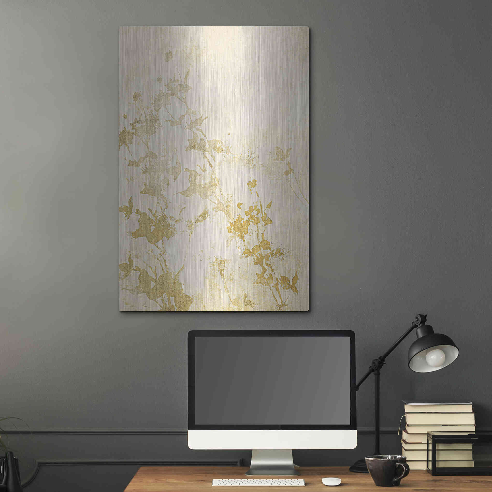 Luxe Metal Art 'Pure Nature 1' by Design Fabrikken, Metal Wall Art,24x36