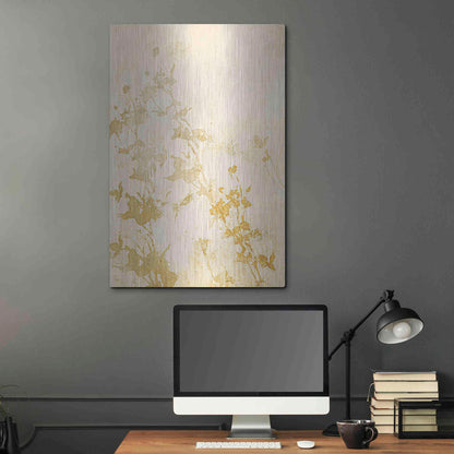 Luxe Metal Art 'Pure Nature 1' by Design Fabrikken, Metal Wall Art,24x36