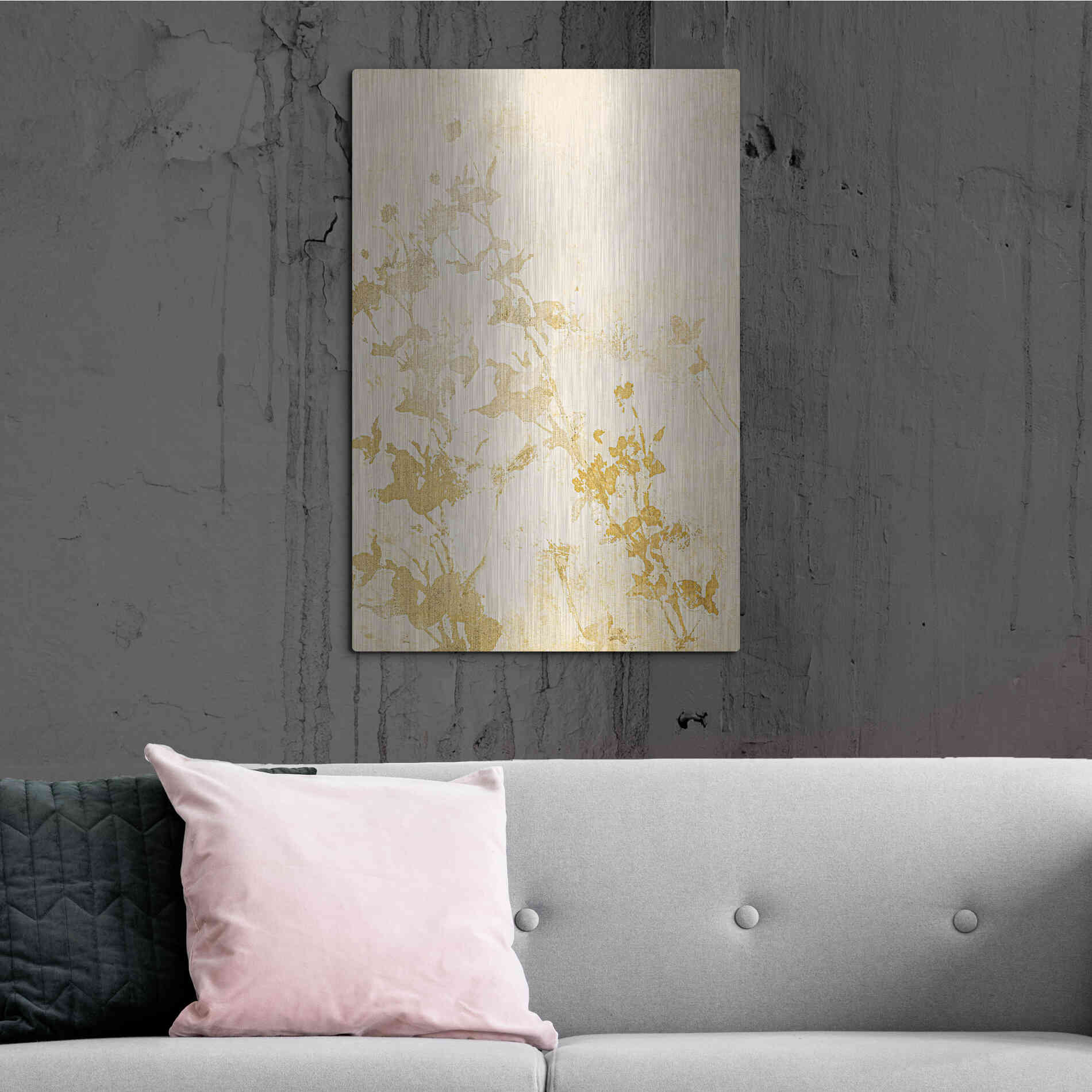 Luxe Metal Art 'Pure Nature 1' by Design Fabrikken, Metal Wall Art,24x36