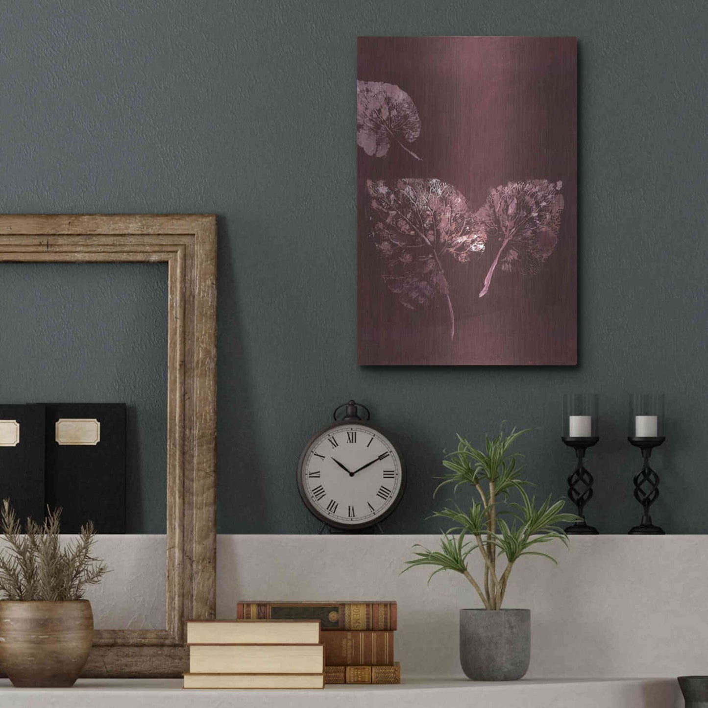 Luxe Metal Art 'Pure Nature 5' by Design Fabrikken, Metal Wall Art,12x16