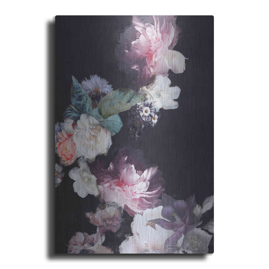 Luxe Metal Art 'Purple Blossom 1' by Design Fabrikken, Metal Wall Art