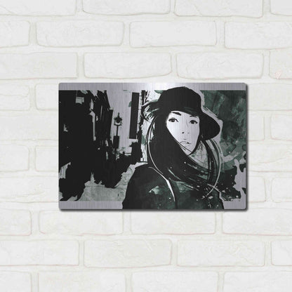 Luxe Metal Art 'Unmasked 1' by Jonathan Lam, Metal Wall Art,16x12